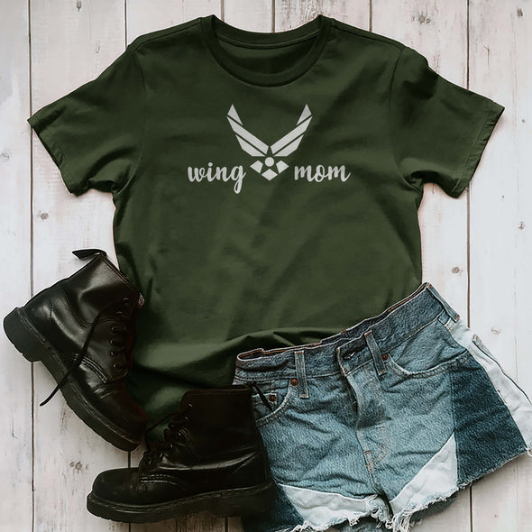Personalized Wing Air Force Mom Family T-shirts