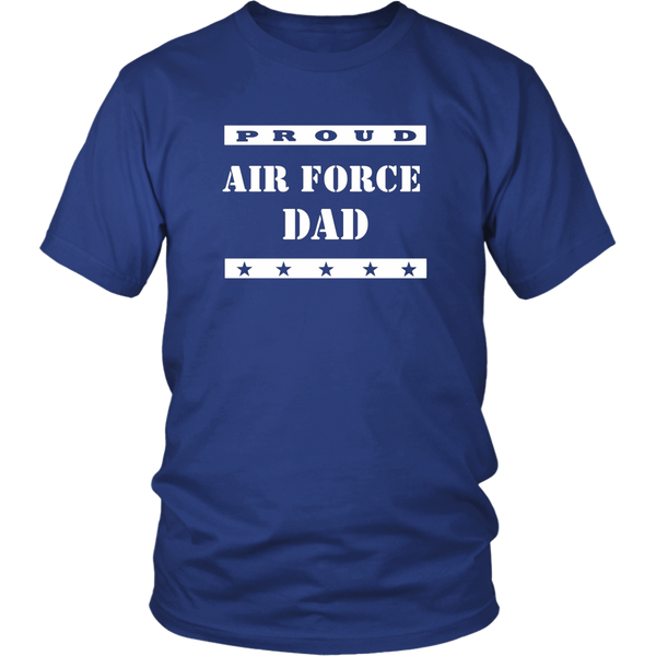 Mens Mens Proud Air Force Dad T Shirt USA Patriotic Military Tee - MotherProud