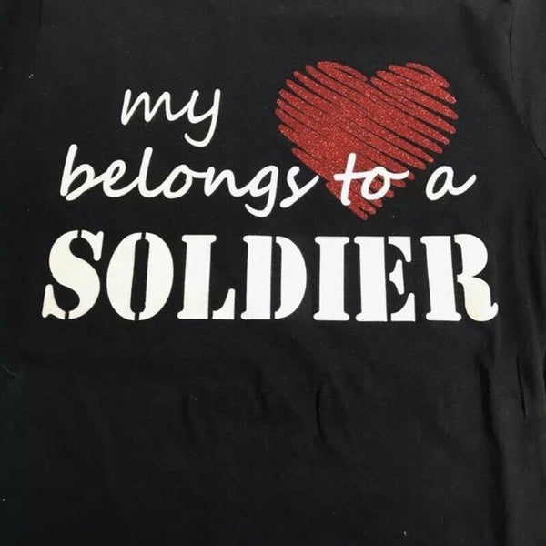 Army Wife Mom My Heart Belongs To A Soldier T-shirts - MotherProud