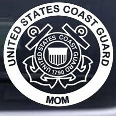 United States Coast Guard Mom Car Decal