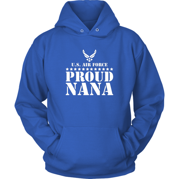 Gift Army Family - Proud Nana U.S. Air Force Stars T-shirt - MotherProud