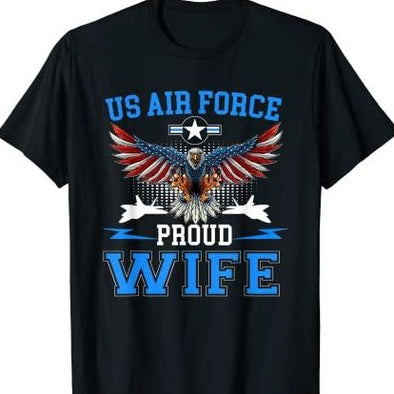 Proud Air Force Wife t-Shirt US Air Force