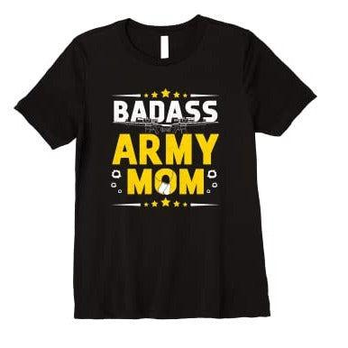 Womens Badass Proud Army Mom T-Shirt