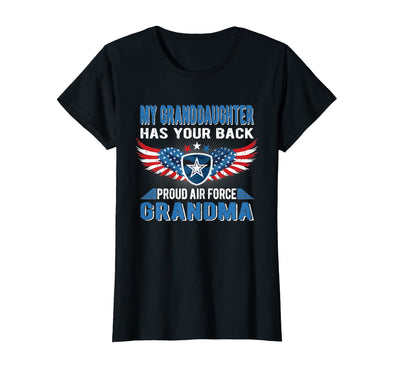 Granddaughter Has Your Back Air Force Grandma T-shirts