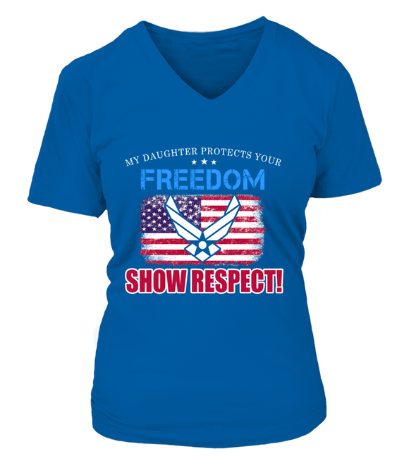 Air Force Mom Daughter Show Respect T-shirts - MotherProud