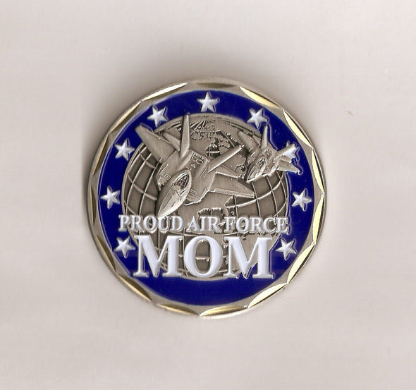 NEW USAF Proud Air Force Mom Challenge Coin - MotherProud