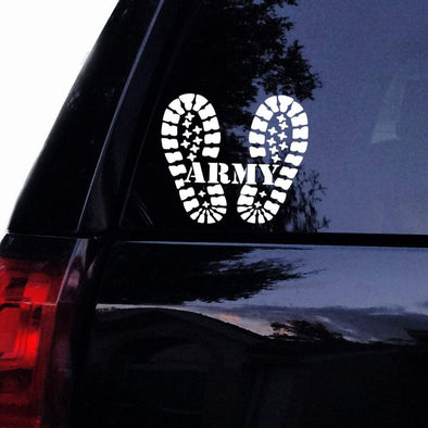 Army mom Boots Decal