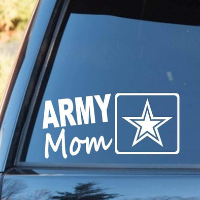 Army Mom Star Logo Vinyl Decals