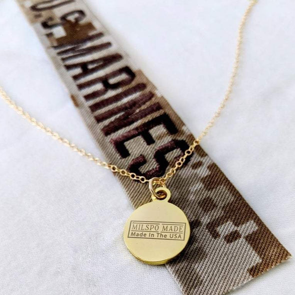 Marines Logo Pendant Necklace