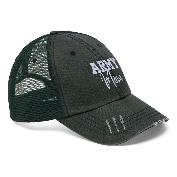 Army Mom hats Embroidery Unisex Trucker