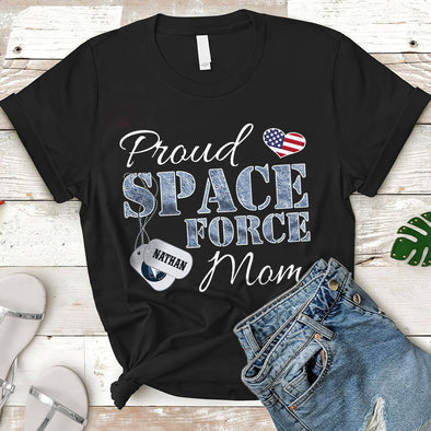 Proud Space Force Mom T-shirt
