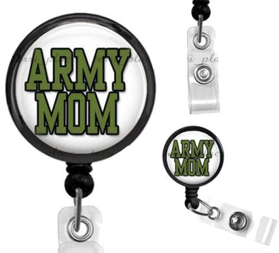 Military Army Mom Work ID Badge Holder - MotherProud