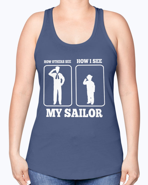 US Navy Mom How I See T-shirts - MotherProud
