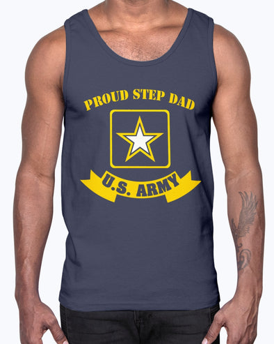 Proud Step Dad US Army T-shirts - MotherProud