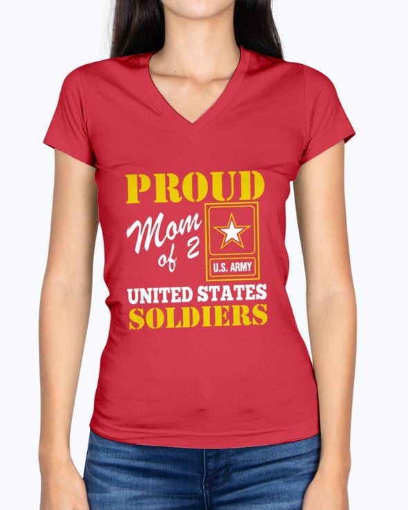 Proud Army Mom of 2 Soldiers T-shirts - MotherProud