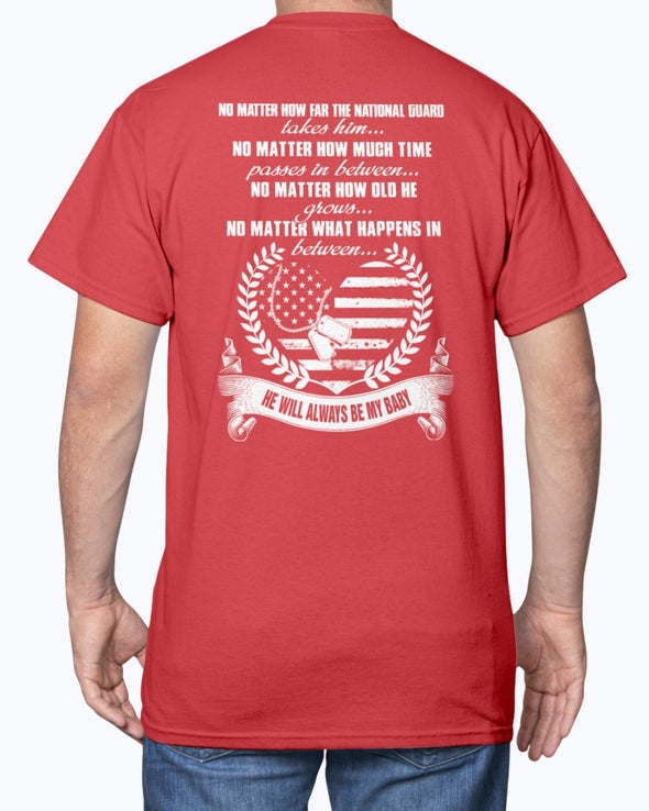 Proud National Guard Mom No Matter T-shirts