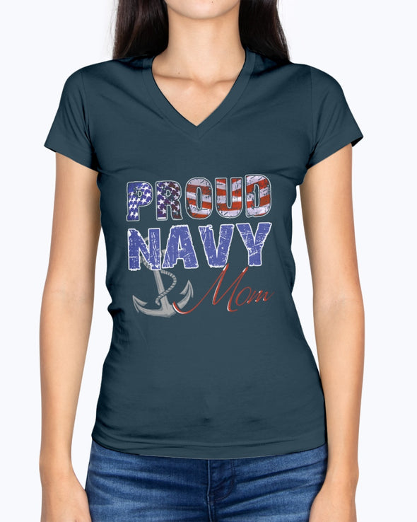 Navy Mom Distress Flag T-shirts