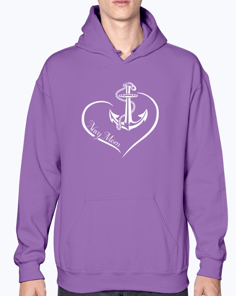 Us Navy Mom Curve Heart T Shirts Motherproud 