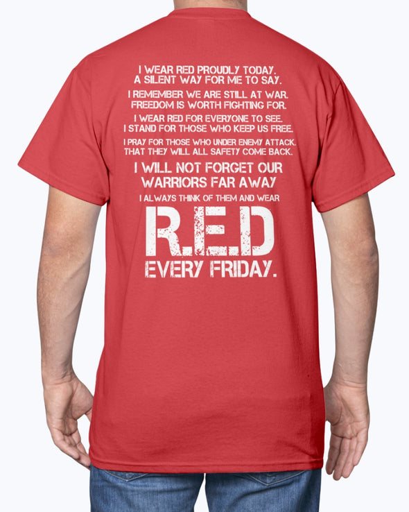 Wear RED Every Friday T-shirts - MotherProud