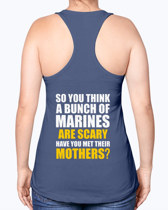 Proud US Marine Mom Scary T-shirts - MotherProud