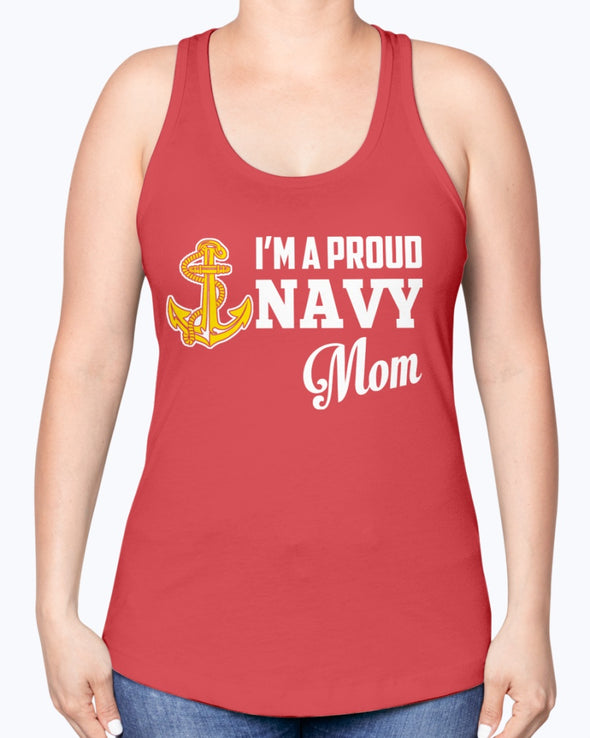 I'm A Proud Navy Mom Anchor T-shirts - MotherProud
