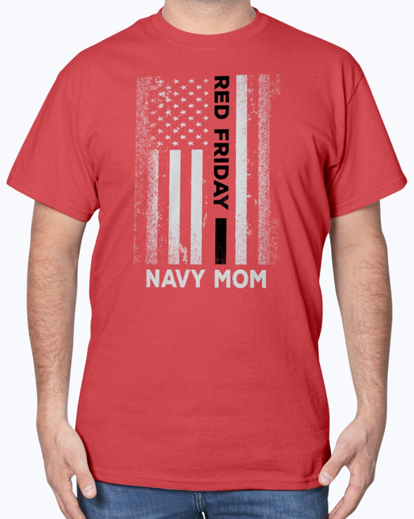 RED Friday U.S Navy Mom Flag T-shirts - MotherProud