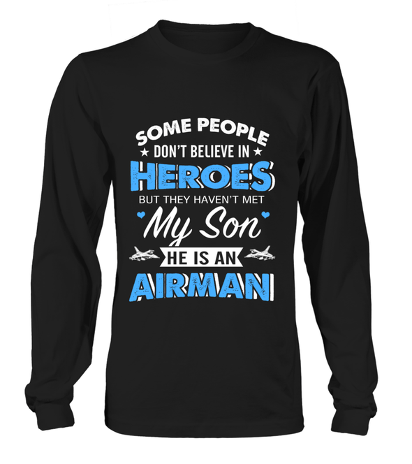 Air Force Mom Believe In Heroes T-shirts - MotherProud