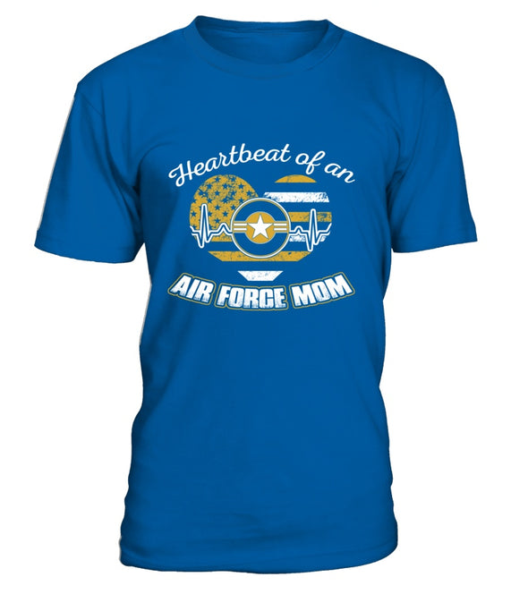 Air Force Mom Heartbeat Plus T-shirts - MotherProud