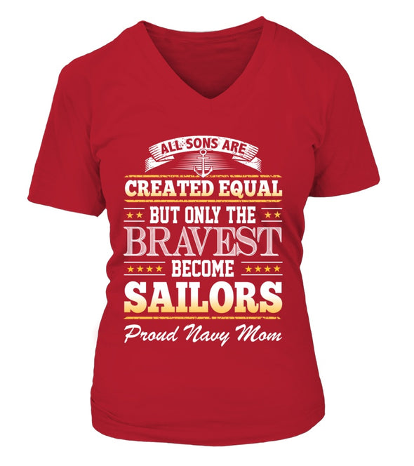 Navy Mom Created Equal T-shirts - MotherProud