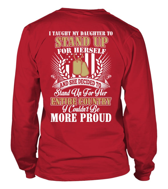 Veteran's Mom Daughter Couldn't Be More Proud T-shirts - MotherProud
