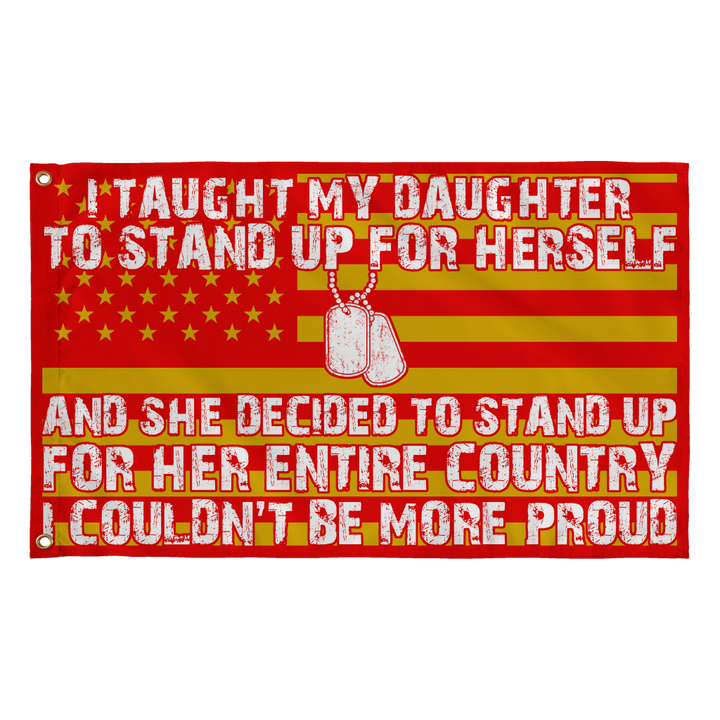Army Mom Couldn't Be More Proud Daughter Flag - MotherProud