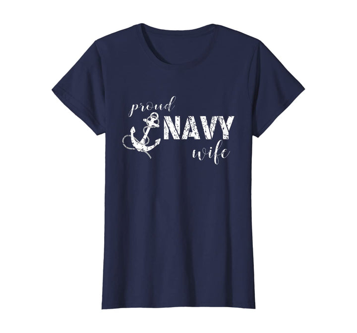 Proud Navy Wife Anchor T-shirts