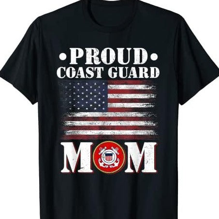 Proud Coast Guard Mom T-Shirt