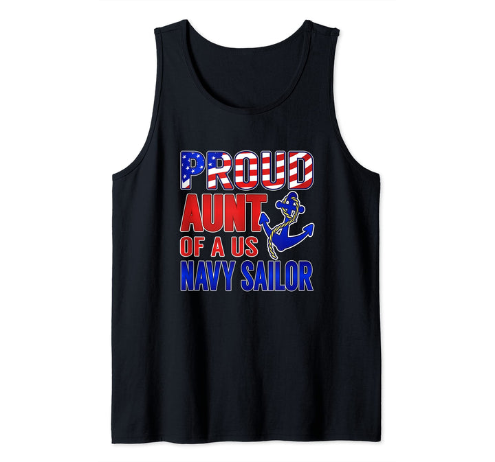 Proud Aunt of a US Navy Sailor Tank Top