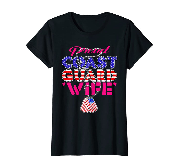 Proud Coast Guard Wife Color T-shirts