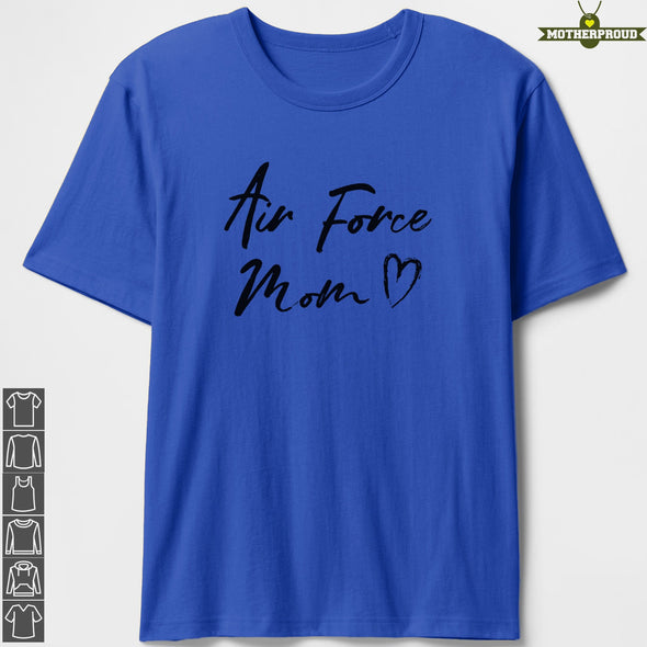 Air Force Mom Black Chalk T-shirts