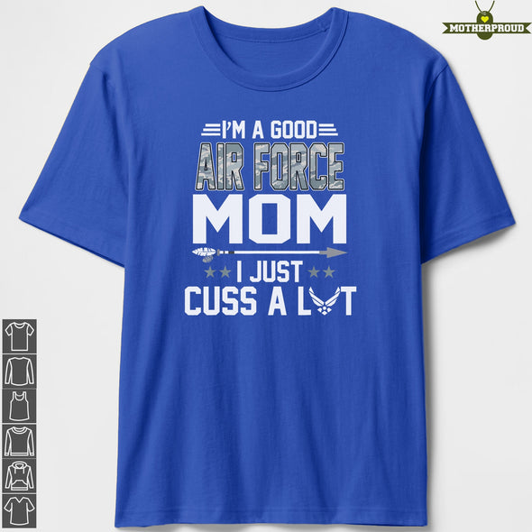 Cuss Air Force Mom T-shirts