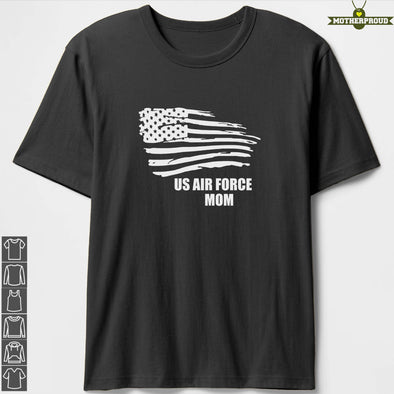 Air Force Mom Flying Flag T-shirts