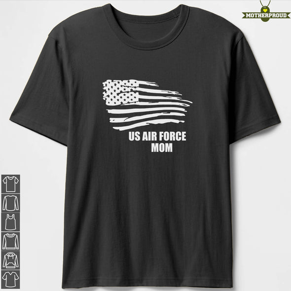 Air Force Mom Flying Flag T-shirts