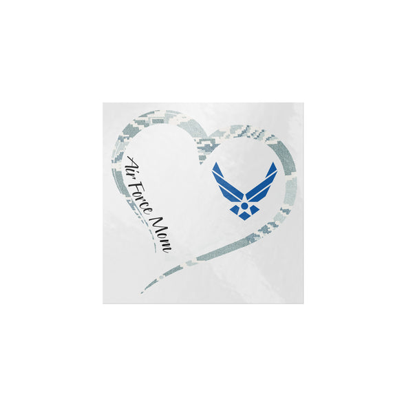 Air Force Mom Heart Camo Decal USAF Mother Sticker