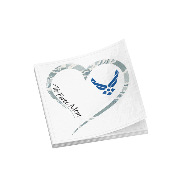 Air Force Mom Heart Camo Decal USAF Mother Sticker