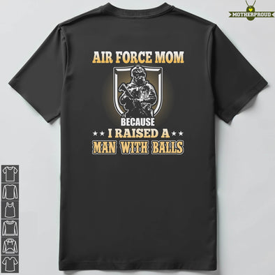 Air Force Mom Man with Balls T-shirts