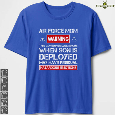 Air Force Mom Warnings T-shirts