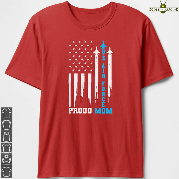 Air Force Proud Mom Jet Flag T-shirts