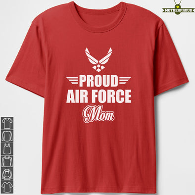 Air Force Proud Mom Logo T-shirts