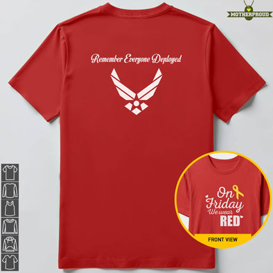 Air Force Mom Family Red Friday T-shirts