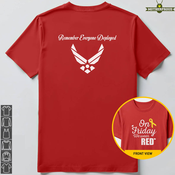 Air Force Mom Family Red Friday T-shirts