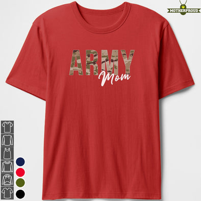 Army Mom Brown Camo T-shirts