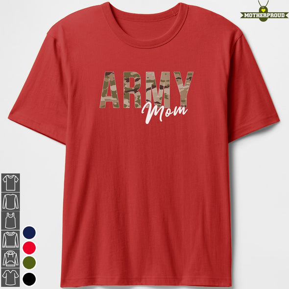 Army Mom Brown Camo T-shirts