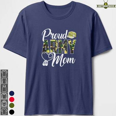 Army Mom Camo Hat T-shirts